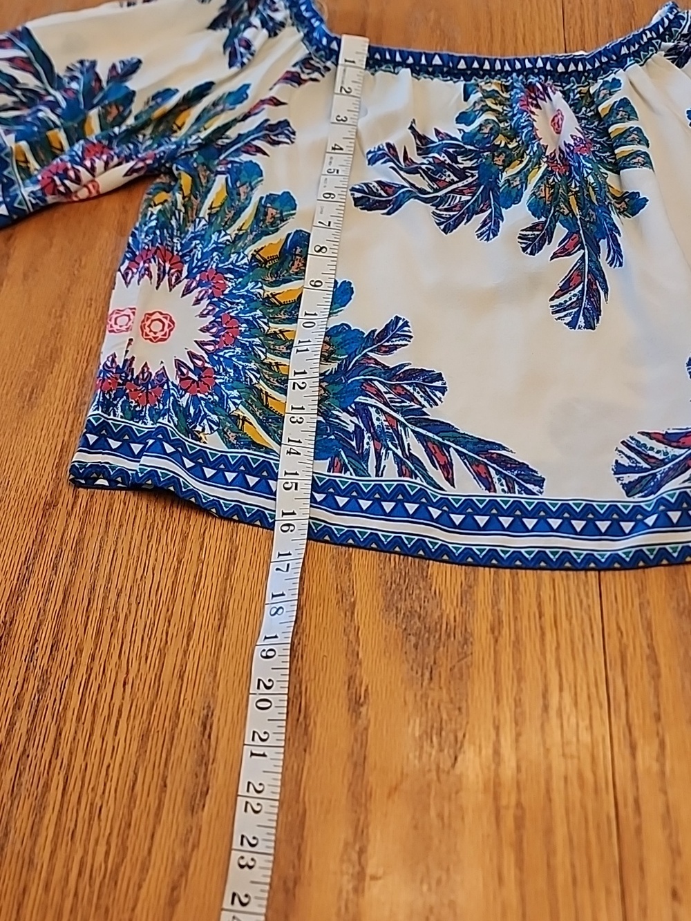 NWOT Anthropologie Flying Tomato Cream Off/On -Shoulder Floral Top - Picture 10 of 14